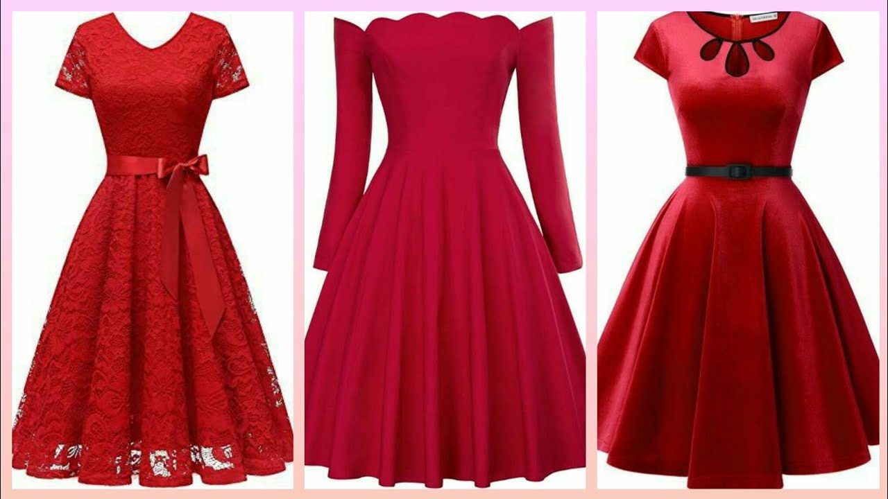 Very Nice And Unique Red Colour Frocks Designs For Girls 2020 ##Fashion ...