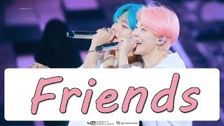 BTS Jimin, V - Friends EASY LYRICS/INDO SUB by GOMAWO