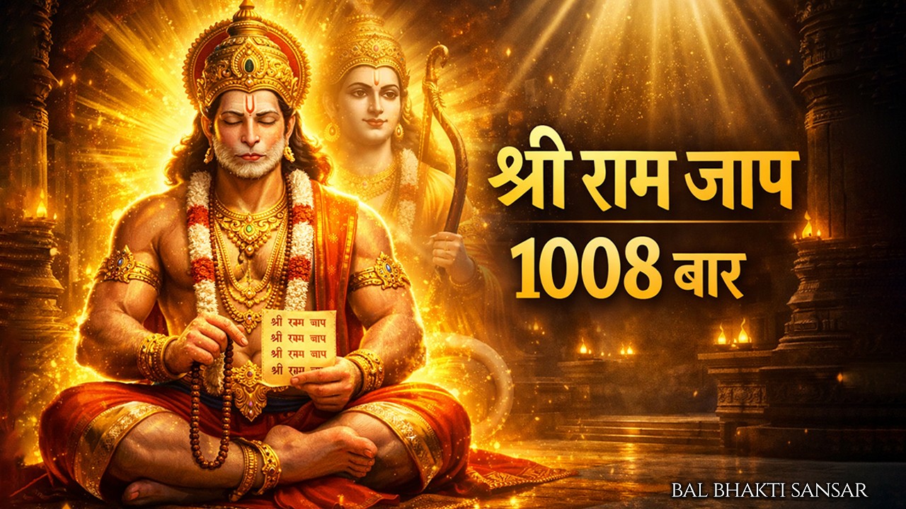 श्री राम जय राम जय जय राम | 1008 Times Sri Ram Jai Ram Jai Jai Ram | Ram Dhun #ram #jaishreeram 2026