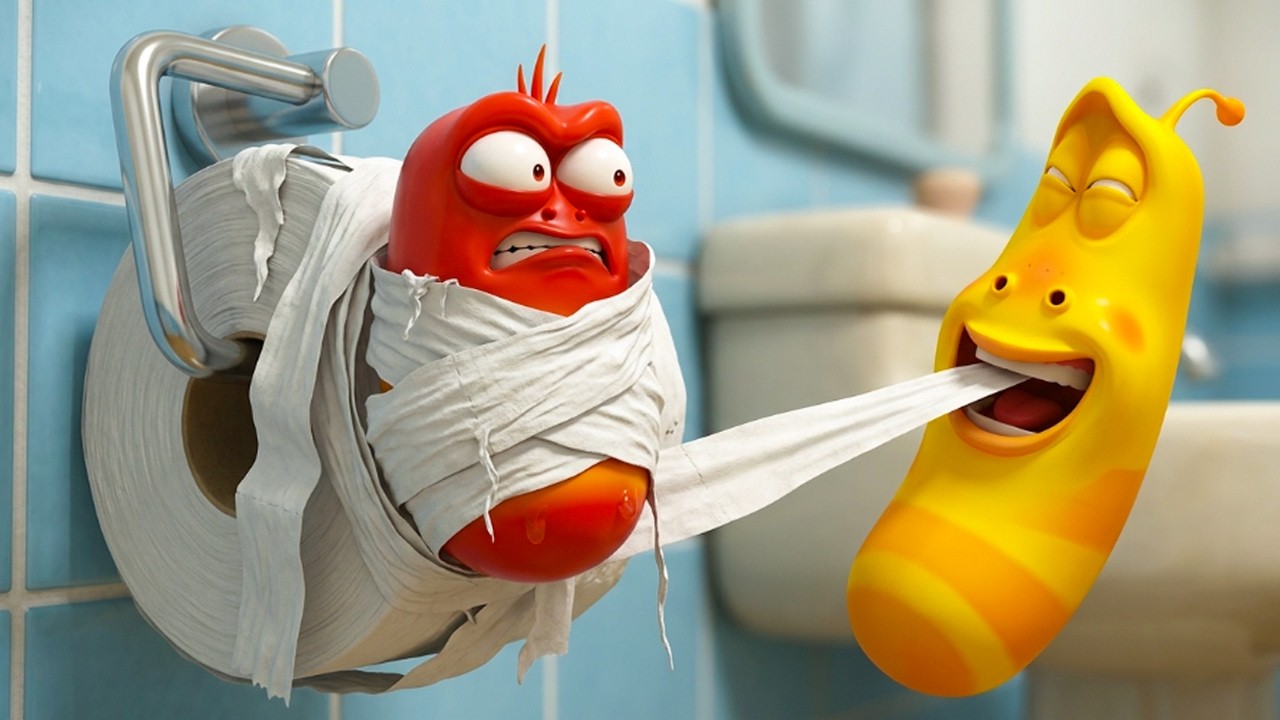 LARVA 2026: TOILET PAPER STICK LOOP - ANIMATION COMEDY | FUNNY ANIME | COMICS