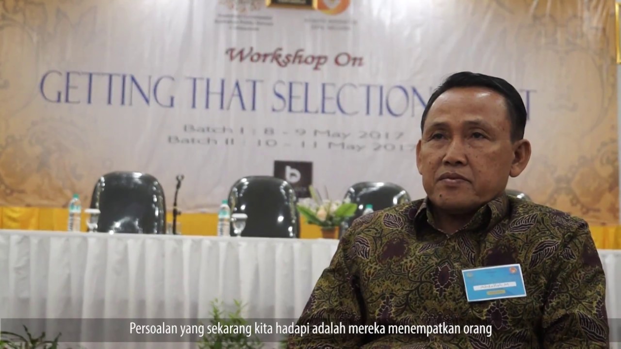 Workshop on Getting That Selection Right 2017