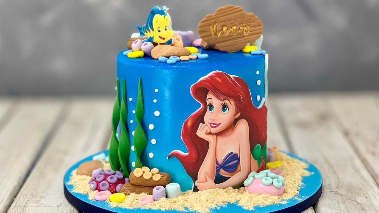 4” ARIEL MERMAID CAKE + cupcakes (12 mini ) – Lushcups Designer Cupcakes