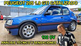 ⛽Peugeot 205 GTI 1.9 Catalizado. ✅Análisis técnico y sensaciones. Unidad de 1992 color Azul Miami.
