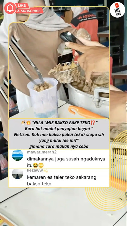 😱🍜 MIE BAKSO PAKE TEKO harga 30k Viral #food #makanan #foodie