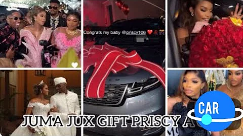 Emotional Moment Juma Jux Gifted Priscilla Ojo His Wife A Brand New Car As A Wedding Gift