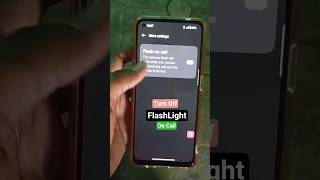 How to Turn Off Flashlight On Call in OnePlus Mobile #flashlight