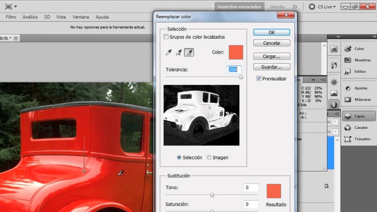 Reemplazar color photoshop