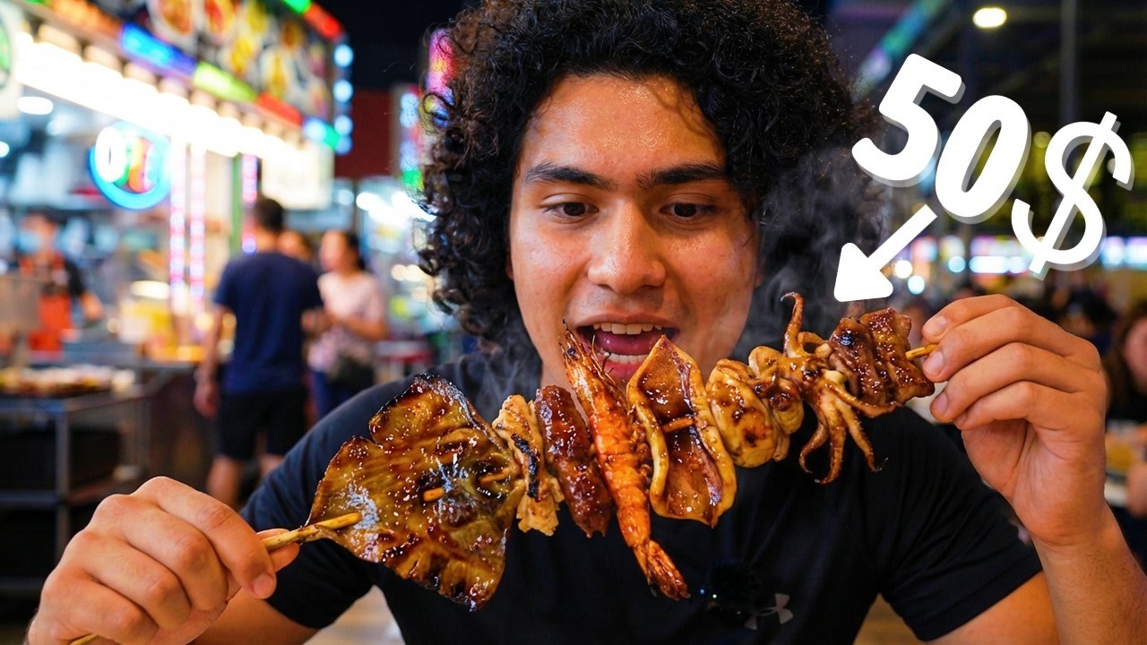 Así Es La COMIDA CALLEJERA En SINGAPUR