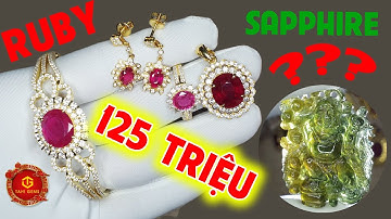 Trọn bộ trang sức RUBY và nhiều đá quý đắt tiền tại TahiGems #ruby