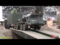 RC Militärtechnik - FAUN SLT 50 Elefant im Einsatz mit Beladen durch einen Berge-/Verlagdekran BKF