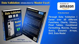 Data Validation... a back door to Master Excel - New Book Wealth