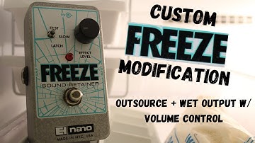 EHX Freeze Mod: External Switch + Wet Output w/ Volume Control