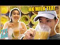 Hong Kong milk tea and egg-tarts with Julia