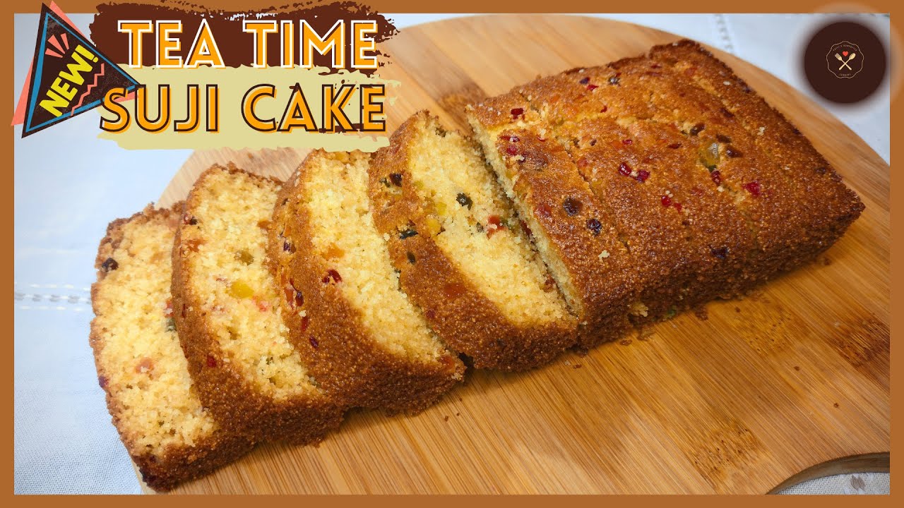 Bakery Style Suji Cake At Home | Quick & Easy Tea Time Sooji Cake ...