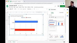 Organizing and graphing data (google sheets)