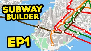 Building a NEW SUBWAY COMPANY in New York - Subway Builder #1