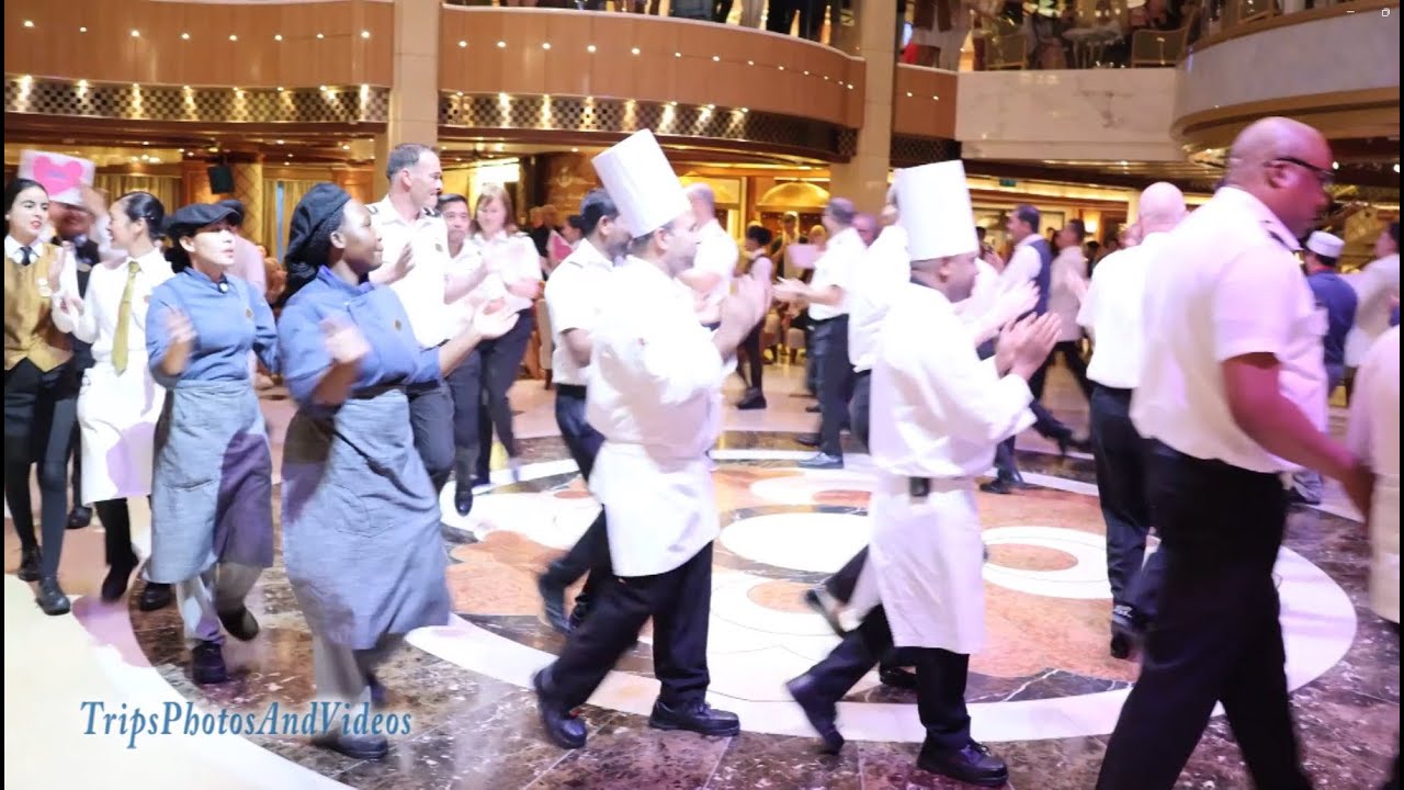 International Crew Parade Onboard Royal Princess