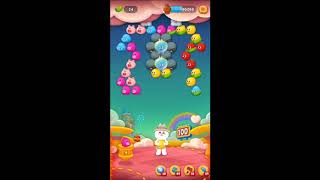 LINE バブル2　STAGE 1497　銀コニー　アイテムあり　×1.5　Silver Cony　LINE BUBBLE 2