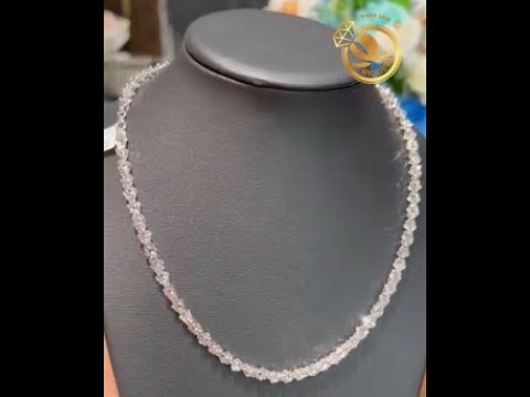 Dây chuyền lá xoắn Cánh Bướm VÀNG TRẮNG 18K