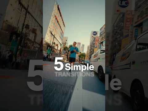 5 Simple Transitions💫 #tutorial #transitions #incamera #editing #filmmaking