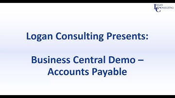Business Central Demo: Accounts Payable