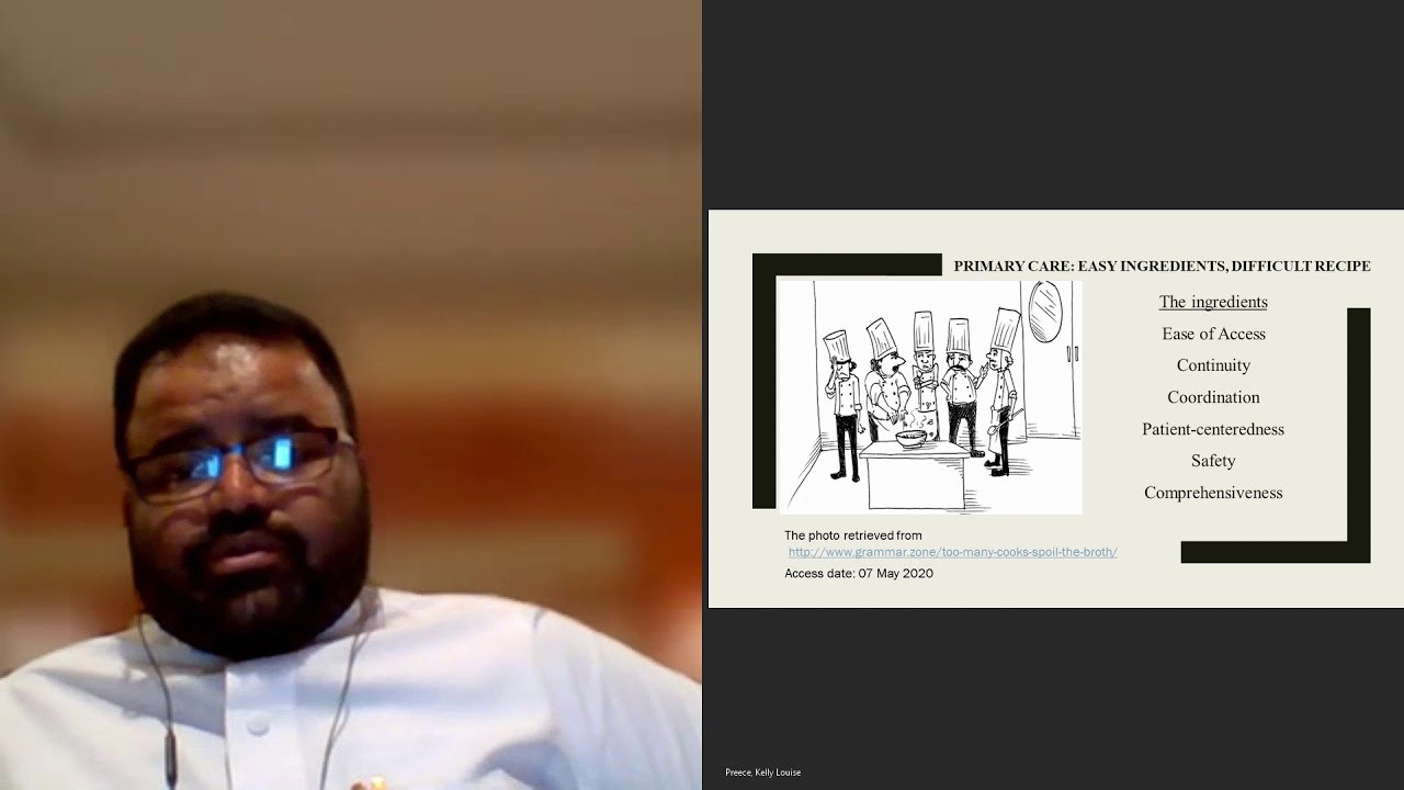 Abdullah Mubarky Three Minite Thesis - Primary Care: Simple ingredients, difficult recipe