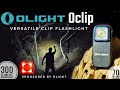 Olight oclip versatile magnetic clip flashlight with white and red light 300 lumens max 70m throw