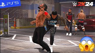 Jey Uso & Jimmy Uso Attack Solo Sikoa & Tama Tonga  WWE 2K24 Gameplay | PS5' [4K60]