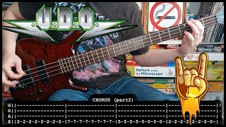 U.D.O. - Metal never dies 🤘🏼 (BASS TABS) [lyrics + PDF]
