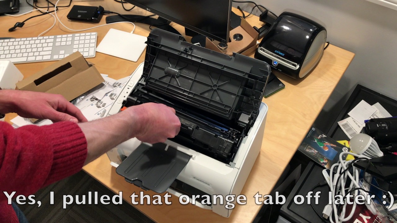 Unboxing : HP LaserJet Pro M12w Wireless Laser Printer (T0L46A) - YouTube