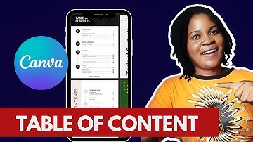 How To Add Table of Content In Your eBook In Canva Mobile App.
