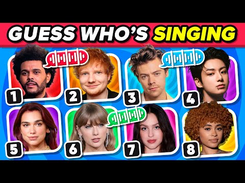 Guess Who's Singing 🎤🤔 Guess the Song | Most Popular Singers 🎵