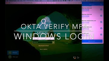 Okta Verify MFA with Windows and Password Reset