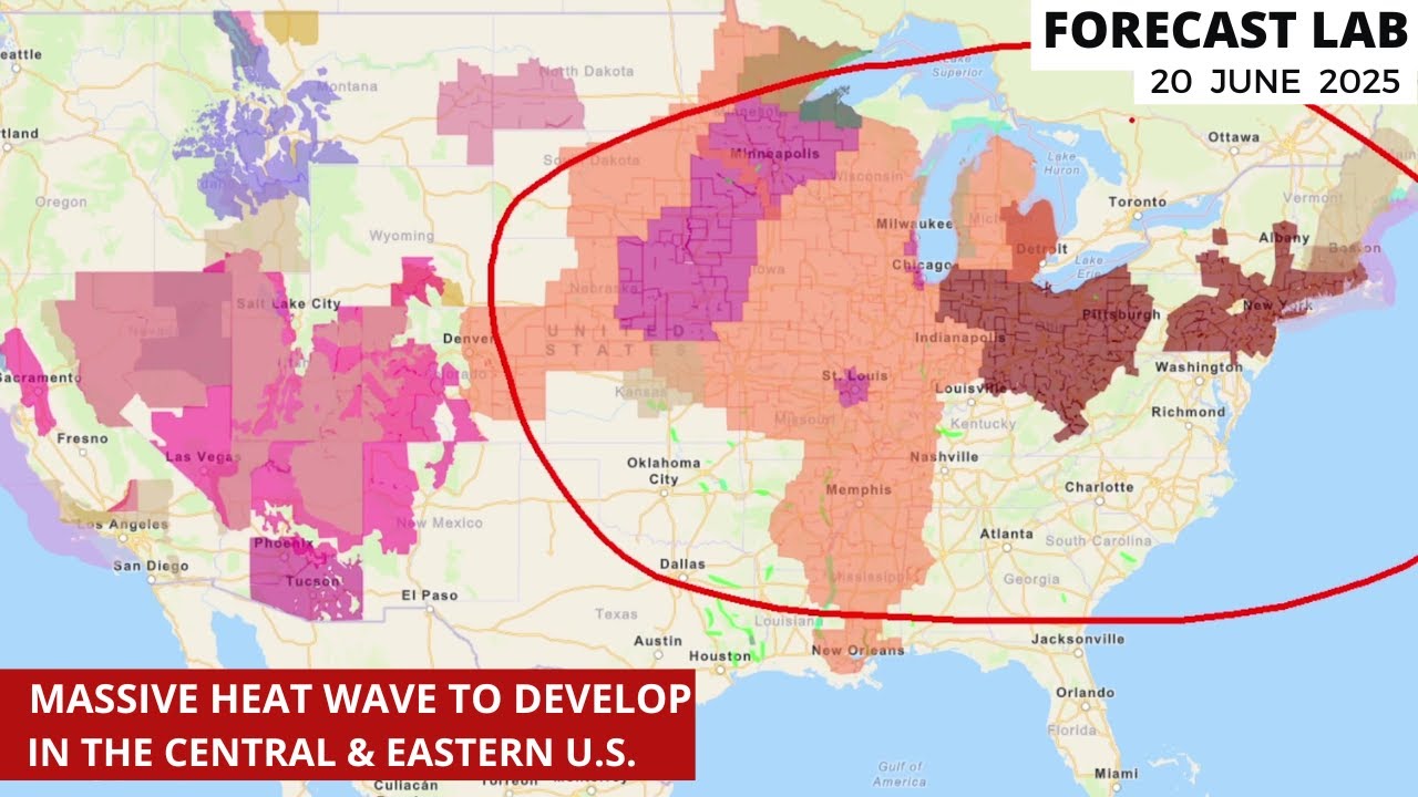 Fri 6/20/25 - US weather | Start of summer tonight | Large heat wave ...