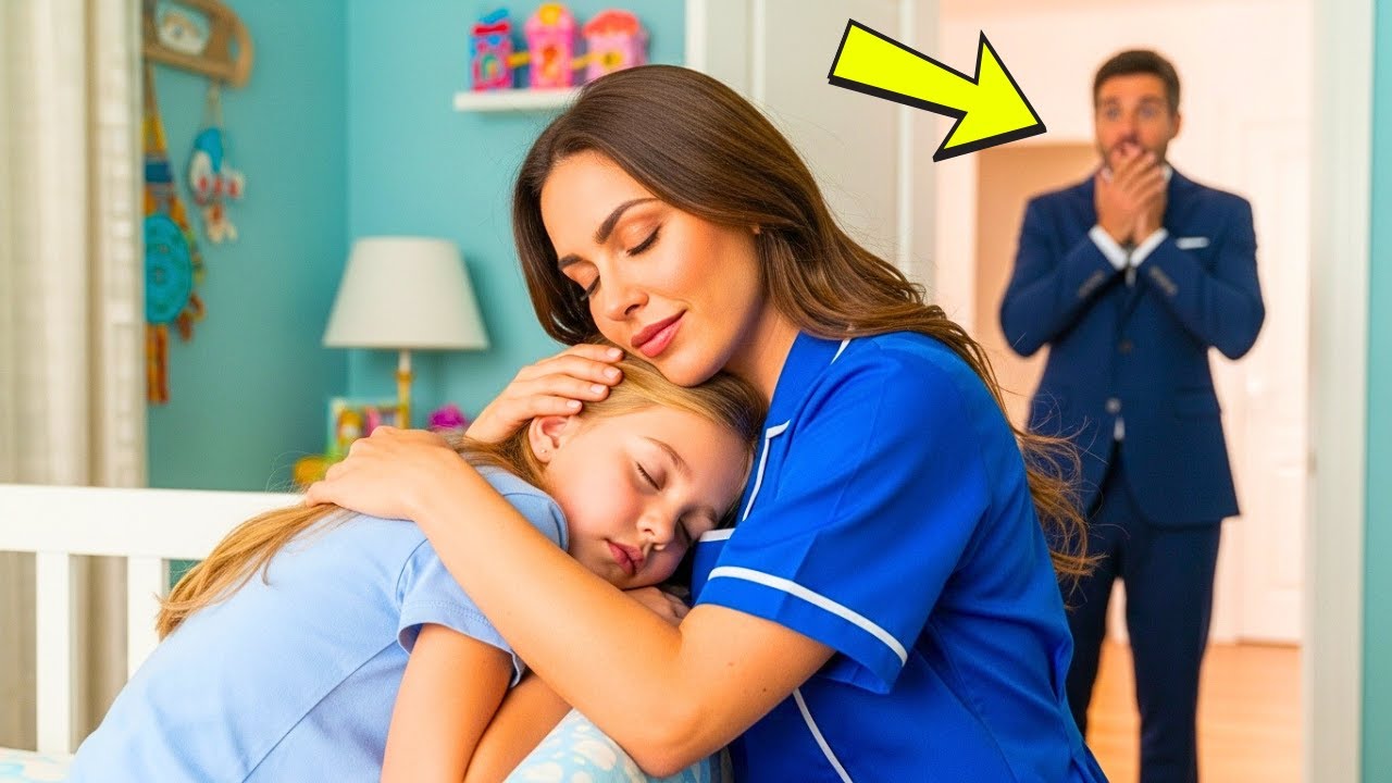 A FILHA DO MILIONÁRIO VIÚVO NÃO DORMIA… ATÉ QUE A FAXINEIRA POBRE FEZ ALGO IMPOSSÍVEL!