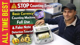 STOP Counting Errors! Basic Currency Counting Machine: Full Use & Fake Note Detection Tutorial! 💸💰
