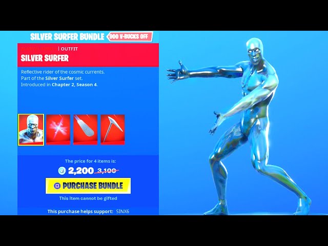 NEW SILVER SURFER Bundle Gameplay in Fortnite! 