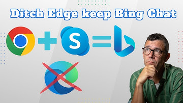 You can use Bing Chat via Skype with Google Chrome and other ways of accessing #bing without Edge