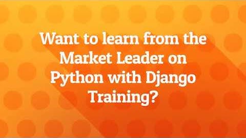 Best Python with Django Training in Bangalore | www.myTectra.com