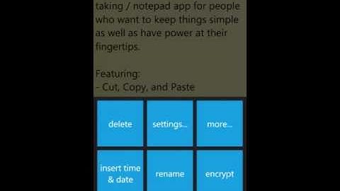 ActionNav™ - Extended menu system for Windows Phone