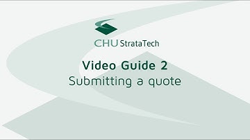StrataTech Video Guide 2: Submitting a Quote
