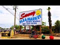 [4K] Sunny Flea Market Virtual Walking Tour - Mexican Street Food in Houston, TX