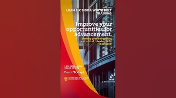 Make yourself more valuable, become indispensable. Lean Six Sigma White Belt Training can help.