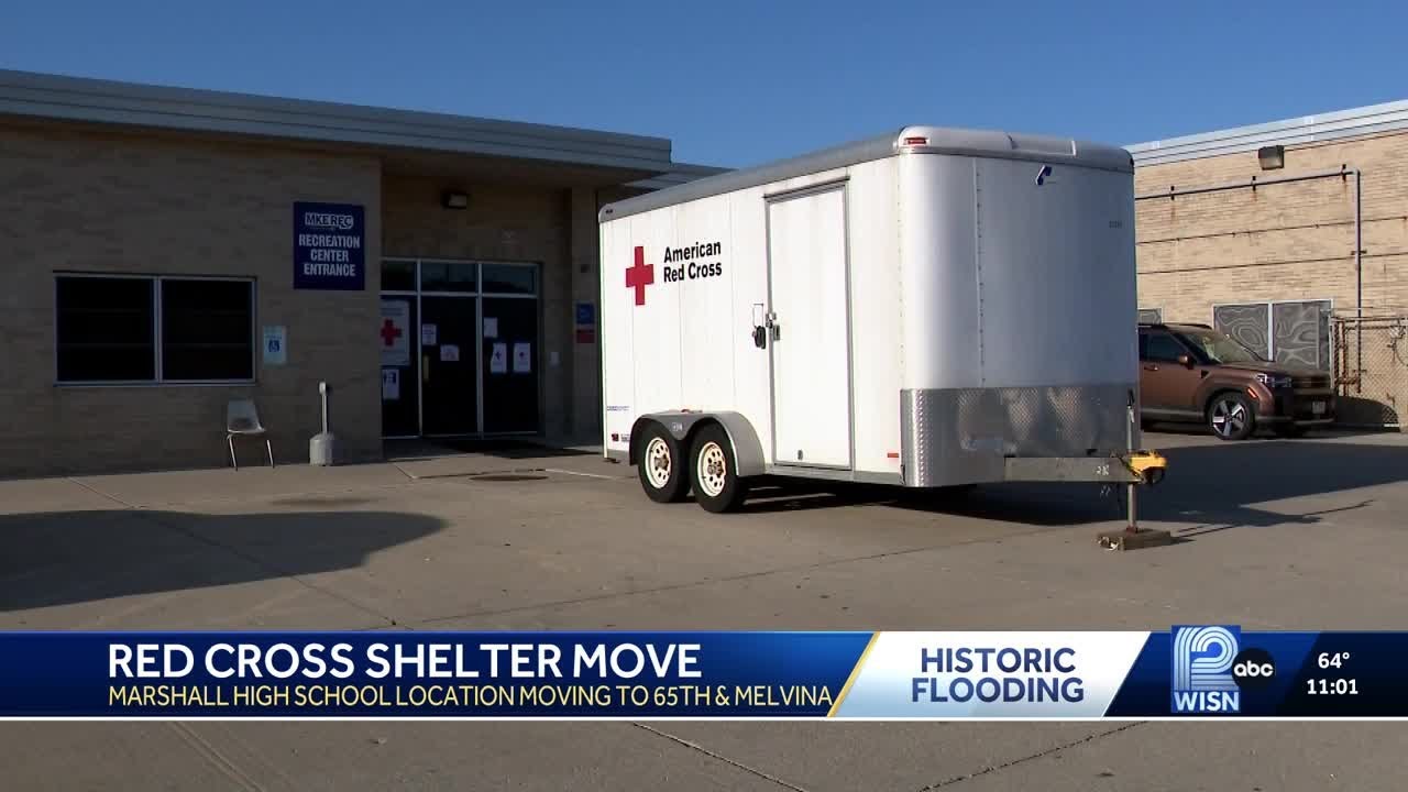 Red Cross to relocate Milwaukee flood shelter