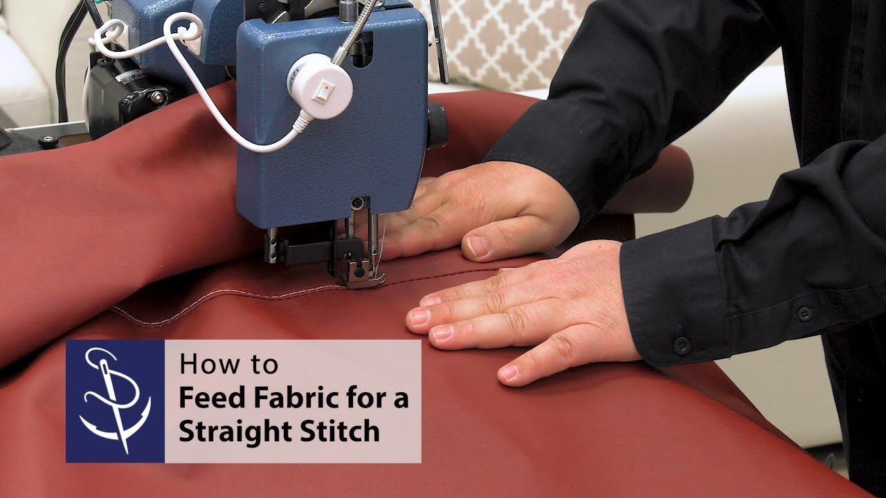 How to Properly Feed Fabric for a Straight Stitch 