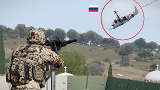 [ KA-52 ALLIGATOR ] VS M2-MACHINE GUNS | Advanced Russian helicopter explodes in the air