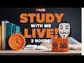 Study with me 2 hour day 98/365 📚 SLOT:1/5 #study #upsc #youtube #shorts #live #viral