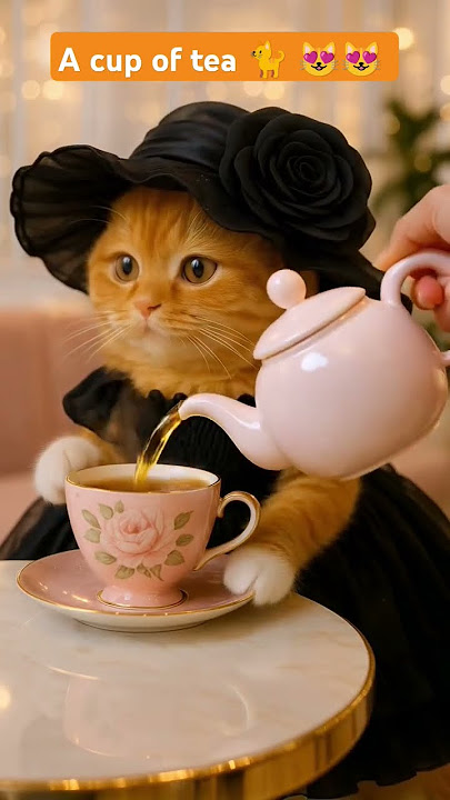 A cup of tea 🐈 😻😻 #shorts #trending #reels #catlovers #fyp #kucinglucu #pinetwork #todays #spain