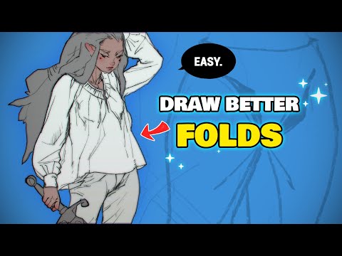 Video: How To Draw Folds On Clothes