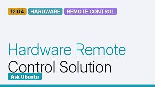 Ubuntu: InfraRed Remote Control stopped working